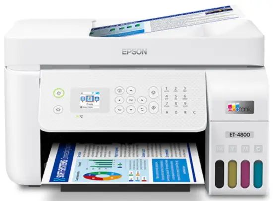 EPSON ET-4800 Wireless All-in-one Cartridge Free Supertank Printer
