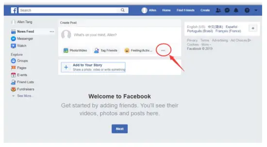 Instructions for Facebook Streaming