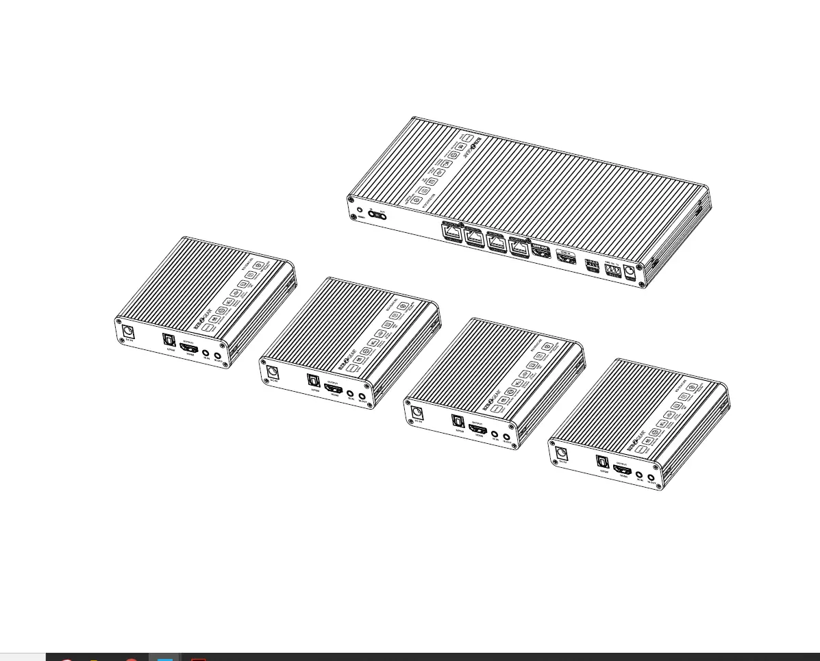 Bzbgear Bg-udaic-e14 1x4 Hdmi Splitter With Extender User Manual