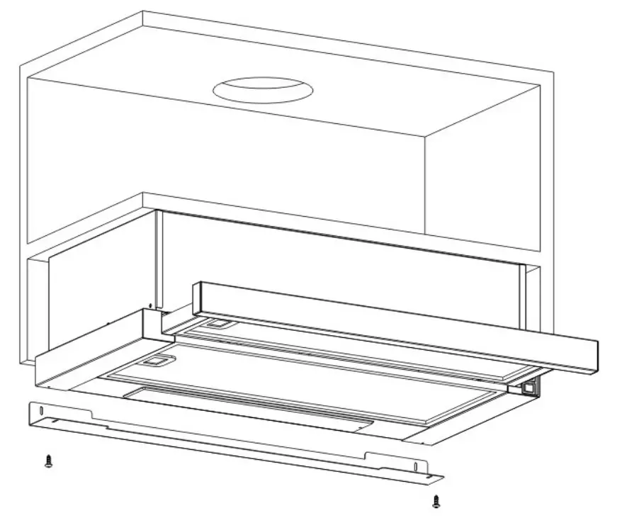 Hoover HHT6300 2X Built-in CookerHood - air outlet 4