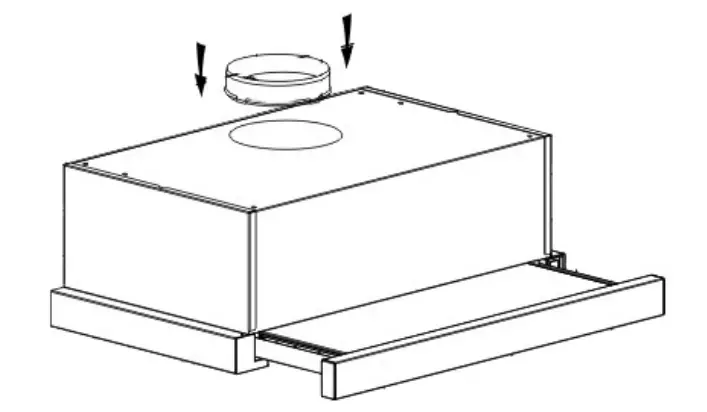 Hoover HHT6300 2X Built-in CookerHood - bracket 1