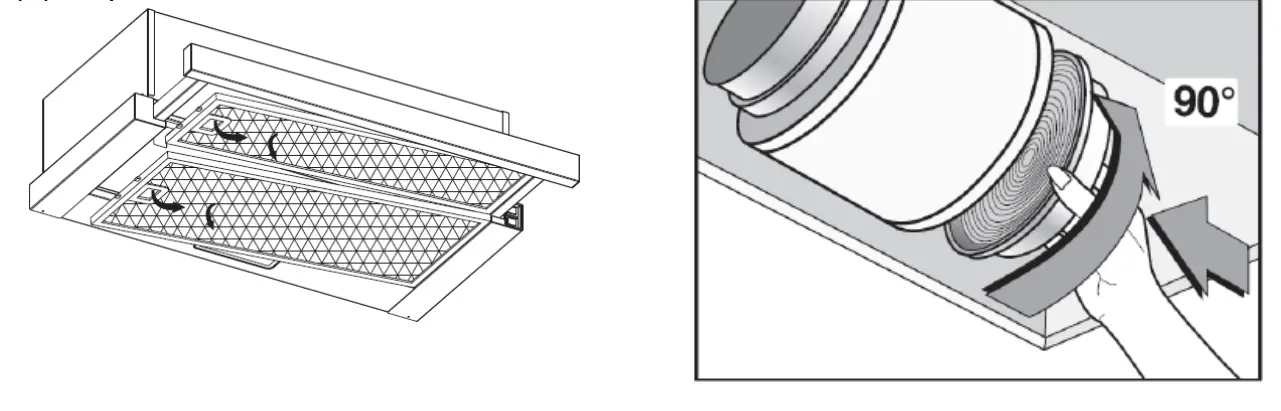 Hoover HHT6300 2X Built-in CookerHood - carbon filter