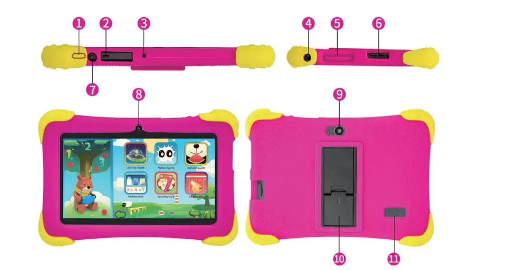 Shenzhen shiying shying dianzi kejiyou xian gong si YY-766 Kids Tablet 1