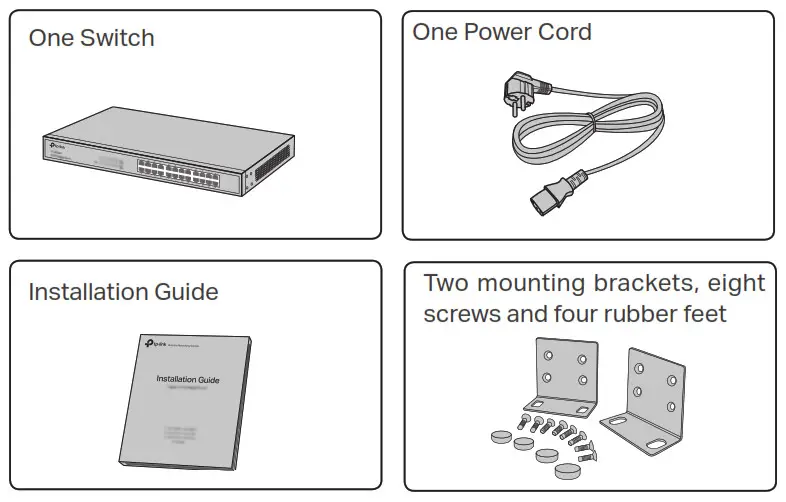 tp-link Jetstream Smart Switch Package Contents