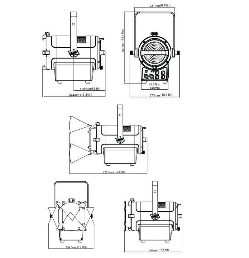ELATION-Professional-KL-Fresnel-6-150W-Warm-White-LED-Light-14