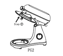 Galanz GLSM07RDR08 Retro Stand Mixer FIG 3