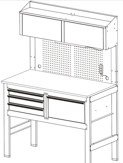 WORKPRO 6713 Multi Purpose Workbench with Work Light