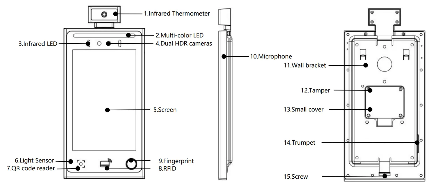 ARATEK BA8300 Face Recognition Terminal - fig1