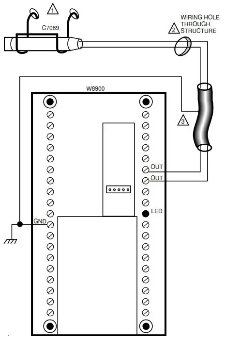 Honeywell C7089A Outdoor Temperature Sensor - Location and Mounting 2