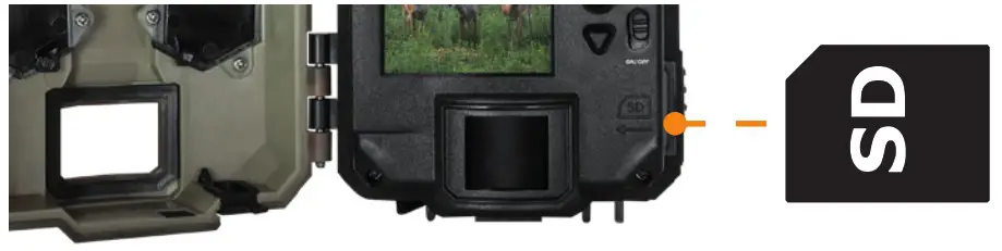 SPYPOINT Link S Dark Solar Cellular Trail Camera - INSERTING AN SD CARD