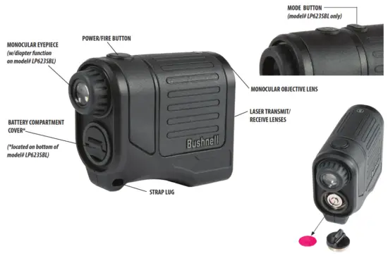 Bushnell LP520KB Prime 5x20mm Prime 1300 Laser Rangefinder - TECHNOLOGY WORKS