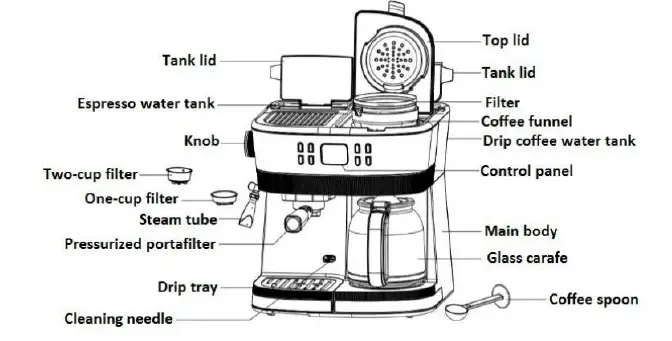 MORRIS-MCM-6220-Drip-Coffee-Maker-fig-1