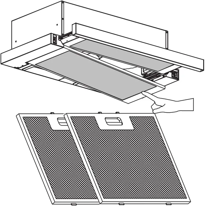TESY SL 102 2T 60 WX Range Hood - Cleaning