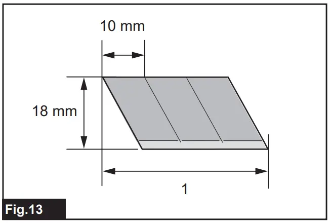 Installing snap-off blade