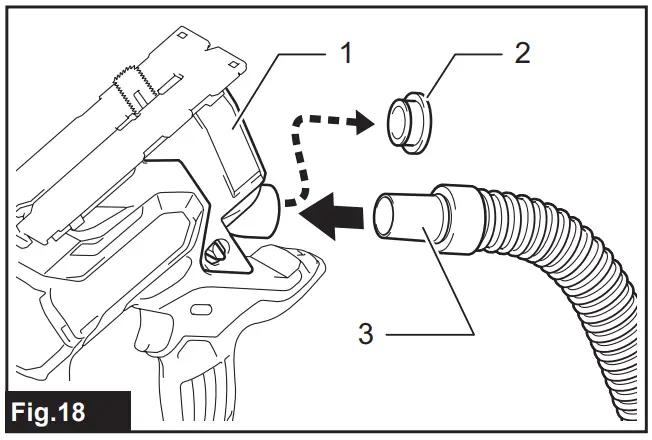 Connecting a vacuum cleaner