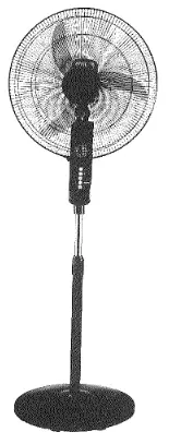 Comfort Zone COM 18BK 18 Inch Stand Fan 