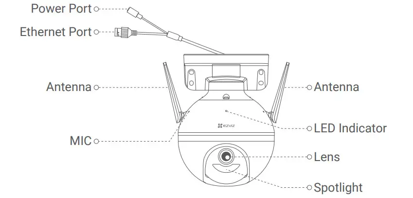 EZVIZ C8C 1080P Wifi Smart Home Outdoor Security Camera - figure 2