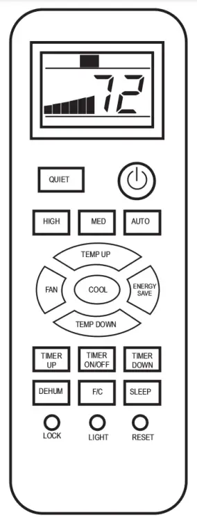 GE Appliances PHC06 Room Air Conditioner - Remote