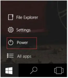 FIG 19 Sleep, Restart and Power Off