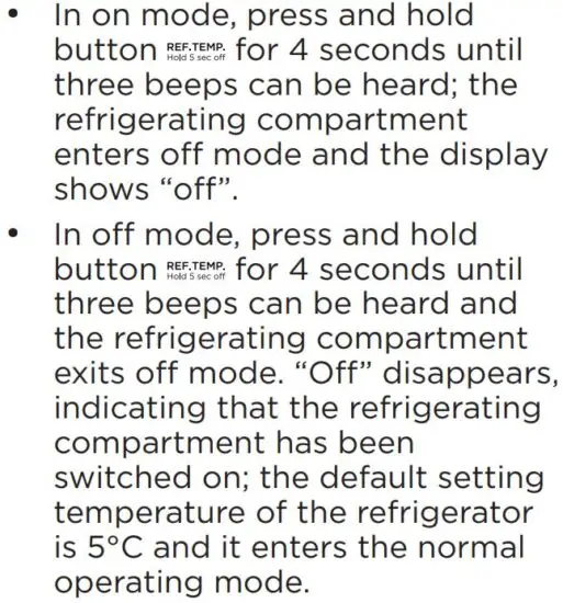 FIG 25 Switching the refrigerator off and on.JPG