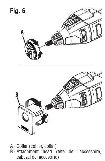 RYOBI RRT200 Cordless Rotary Tool fig 7