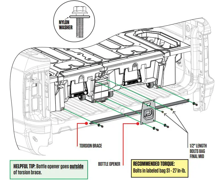 DECKED MG3 In Vehicle Storage System Instruction Manual - THE FUN STUFF TORSION BRACE