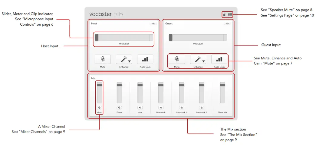 Focusrite 4A742 Vocaster Hub Two USB C Audio Interface - fig3