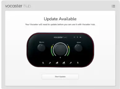 Focusrite 4A742 Vocaster Hub Two USB C Audio Interface - icon