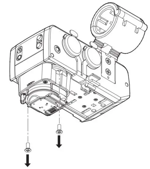 FIG 28 Changing the accessory shoe attachment adapter