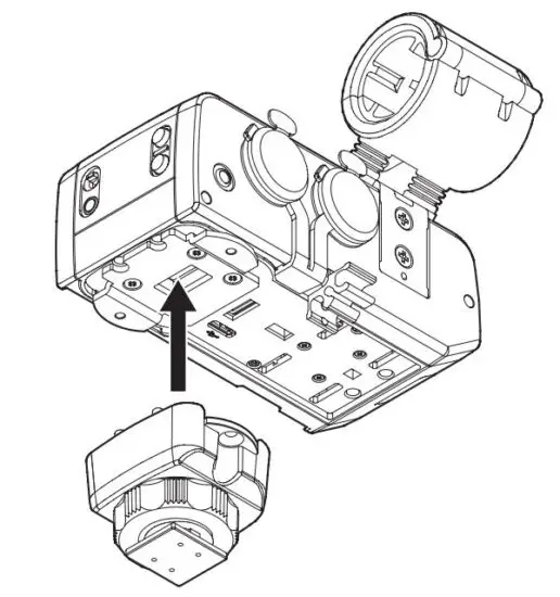 FIG 29 Changing the accessory shoe attachment adapter
