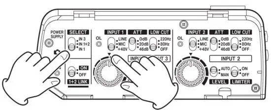 FIG 52 Connecting microphones