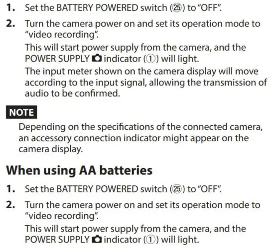 FIG 62 When power supplied from camera