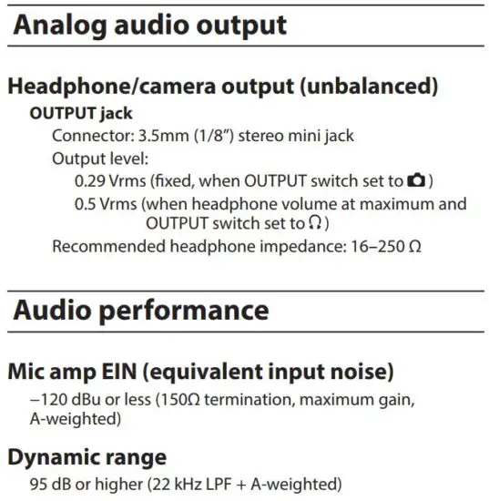 FIG 73 Analog audio output