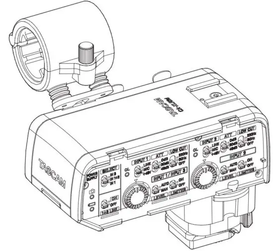 TASCAM CA-XLR2d XLR Microphone Adapter for Mirrorless Cameras