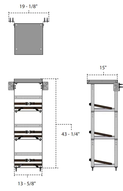 RANGER DESIGN 6013-3 Steel Bottle Holder 1