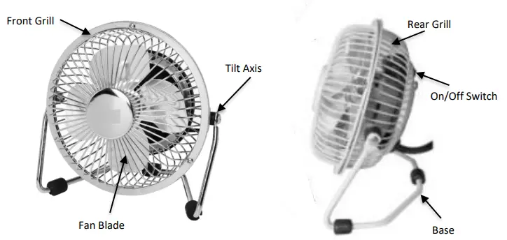 Goldair GSDF15 10cm USB Desk Fan-fig3