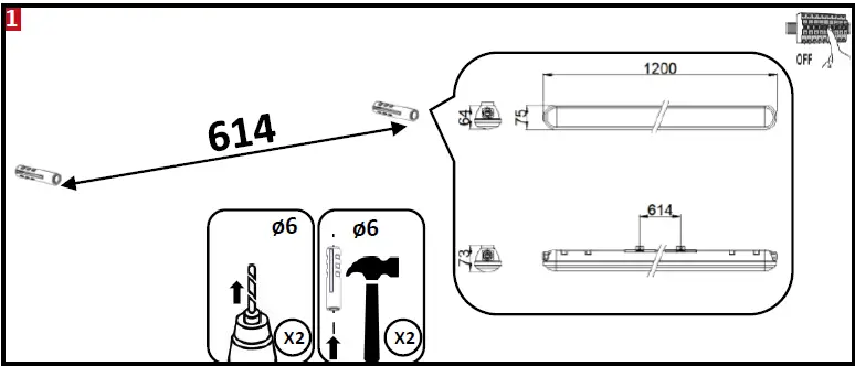 resistex-605140-NOCLIP-5116lm-HF-GR-4000K-Luminaire-fig-1
