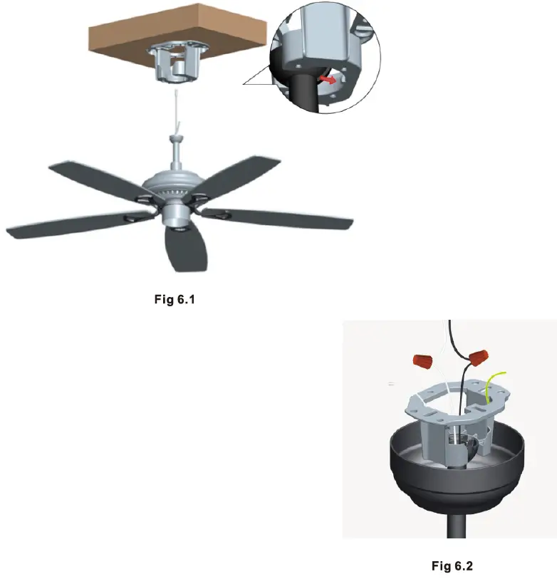 CARRO ADC525DL1 5 Blade Crystal Ceiling Fan-10