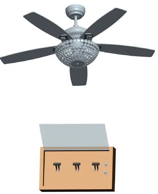 CARRO ADC525DL1 5 Blade Crystal Ceiling Fan-13