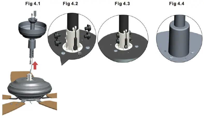 CARRO ADC525DL1 5 Blade Crystal Ceiling Fan-8