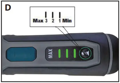 FERREX 702812 AU 3 6V Li ion Screwdriver Set - Operation 3