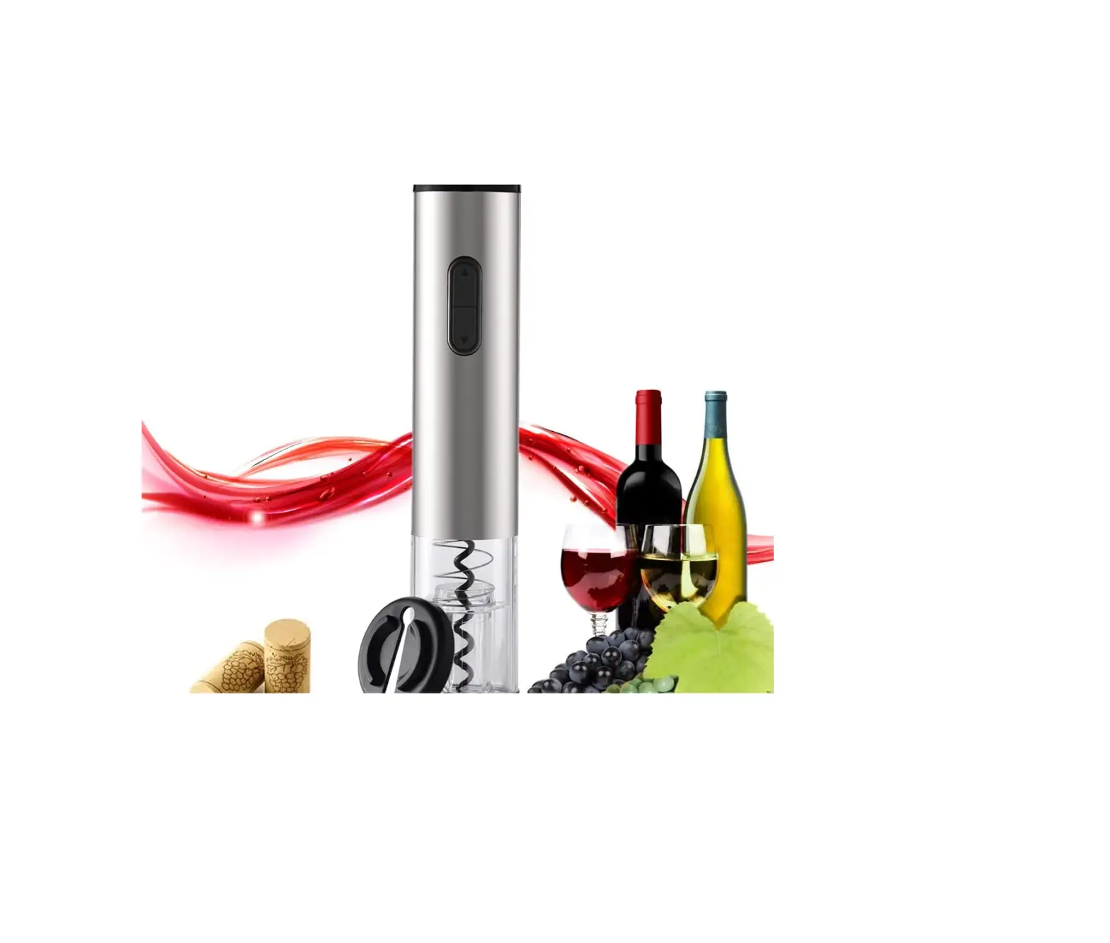 Artist Unknown Battery Wine Opener Electric Corkscrew User Guide