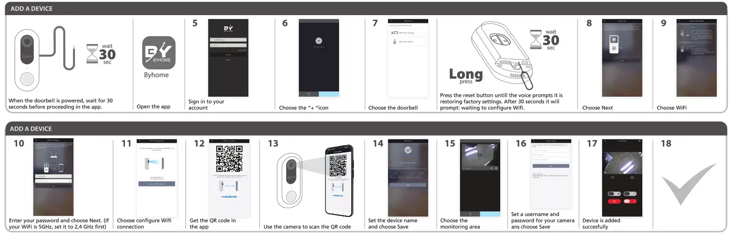 Byron DIC 23712 Wired WiFi Video Doorphone - fig2