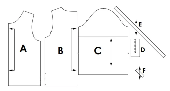 Jalie 3905 Round Neck Blouse - Figure 1