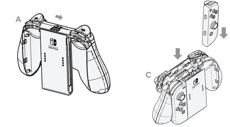 500-180 Joy-Con Charging Grip Plus Nintendo Switch-3