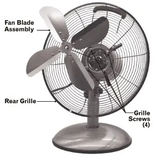 LIVING CO YF-AN1201 30cm Metal Table Fan - 2