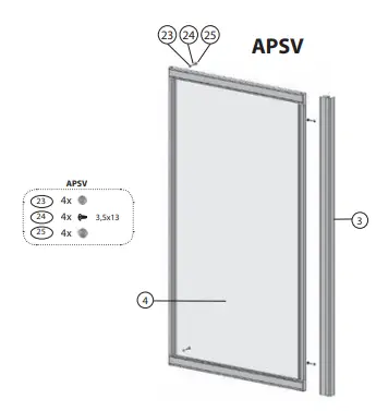 RAVAK AVDP3 +APSV Bathroom Door - 2