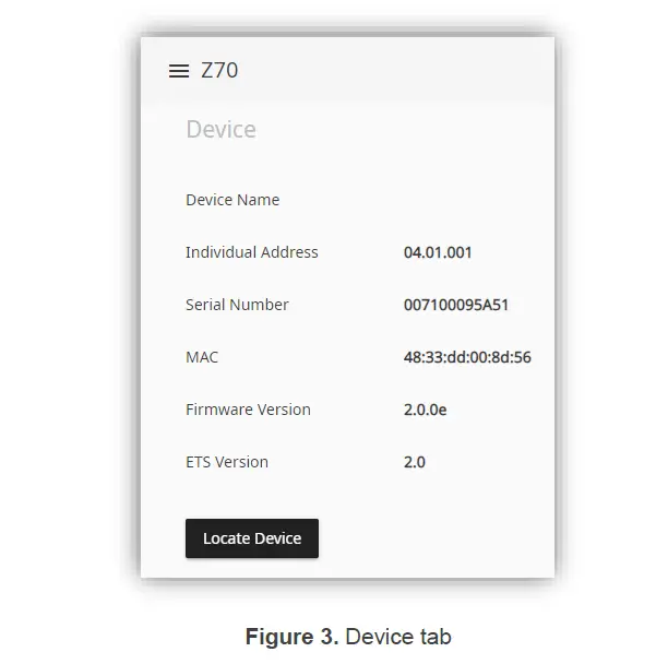 Zennio ZVIZ70V2 Color Capacitive Touch Panel fig 3