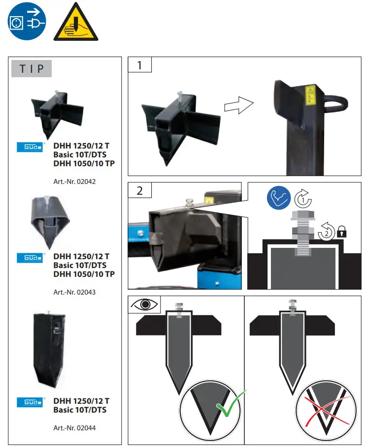 Gude DHH Series Wood Splitter - Figrue 10