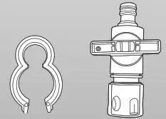 Ozito 18V Cordless Surface Brush PXSBS - Hose Clip